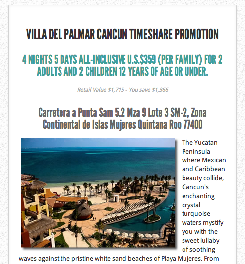 Free Travel From Timeshare Presentations