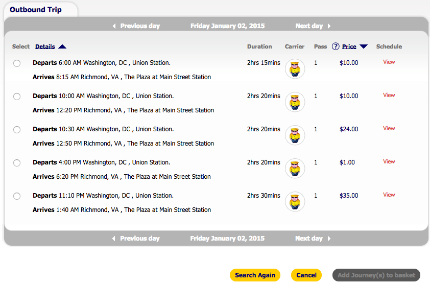 Where can you purchase Megabus tickets online?