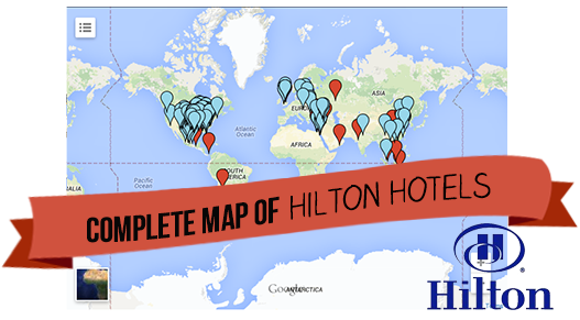 Hilton Hotel World Map
